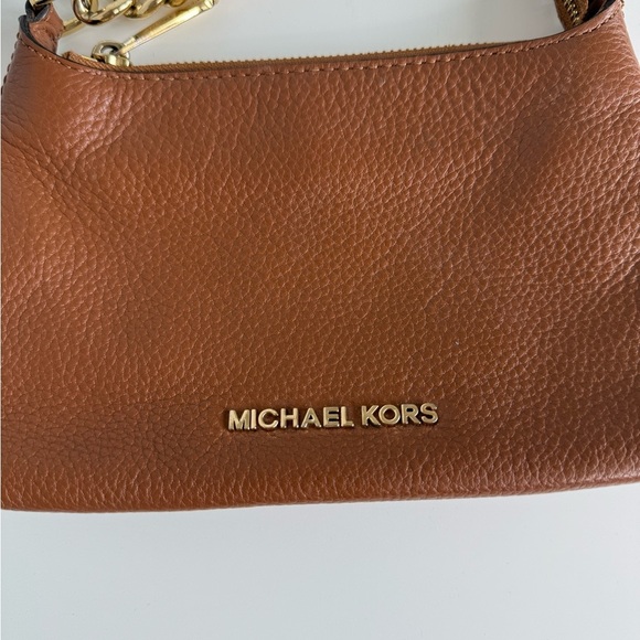 Michael Kors Tan Leather Crossbody Bag - Picture 7 of 8